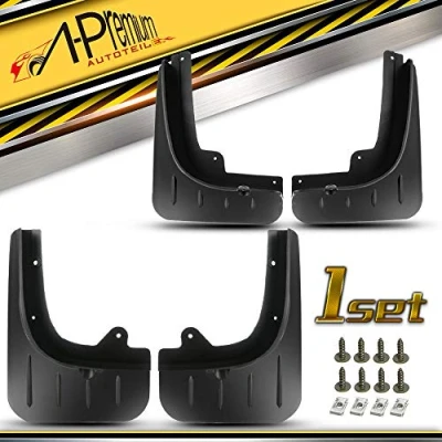 Image of Frankberg 4x Splash Guard Mud Flaps Front Rear Left Right Compatible with C a y e n 92A V6 3.0L 3.6L V8 4.2L 4.8L SUV 2011 2017