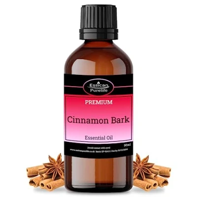 Image of Cinnamon Bark Essential Oil 50ml 100% Pure Therapeutic Grade Oils for Diffuser, Humidifier, Aromatherapy, Skin, Hair Care &amp; Relaxation Spicy, Sweet Scent