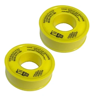 Image of (2 Rolls) Gas PTFE Teflon Tape Pipe Thread Sealing 12mm x 5M for Gases &amp; Liquids