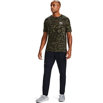 Image of Under Armour CAMO Print Tshirt, Men&#039;s, Size: XS, Black/khaki