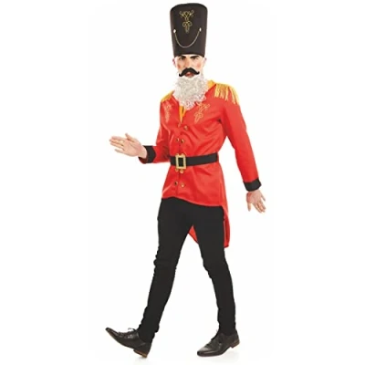Image of Fun Shack Nutcracker Costume Adult, Soldier Costume, Christmas Fancy Dress Xmas Men Large