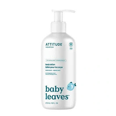 Image of ATTITUDE Baby Lotion, EWG Verified Moisturizer, Dermatologically Tested Moisturizing Cream, Vegan, Good Night, 473 mL