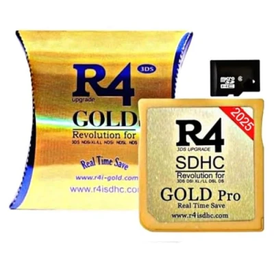 Image of 2021 3DS Update Gold Version R4ISDHC SDHC Dual Core R4 TF SD Card Adapter for DS DSI 2DS NDS New 3DSLL (Real Time Save)