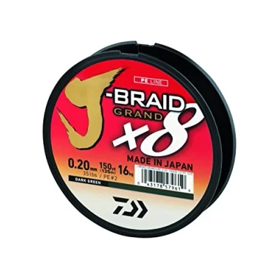 Image of Daiwa J Braid X8 Grand 135 Mt 0,16 Mm Dark Green
