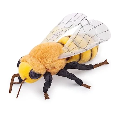 Image of lilizzhoumax Simulation Bee Plush Toy 27cm/11, Realistic Stuffed Animal Toy, Cute Super Soft Honey Home Decoration Toys, Gift for Kids
