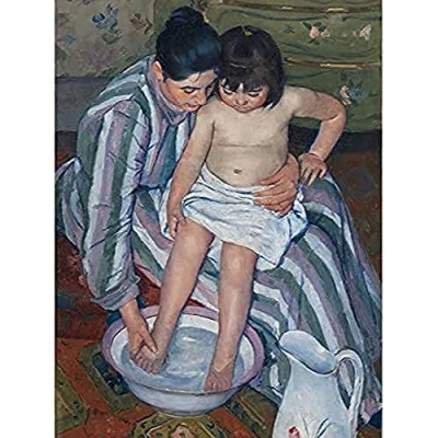 Image of Mary Cassatt The Childs Bath Unframed Wall Art Print Poster Home Decor Premium