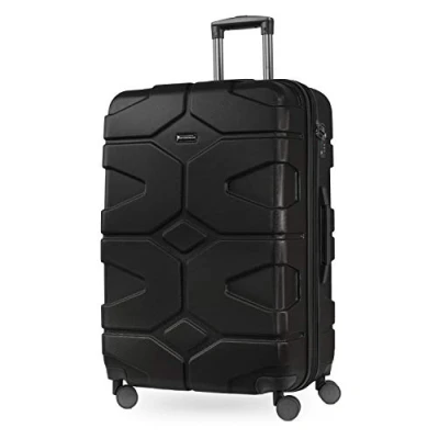 Image of Hauptstadtkoffer X Kölln Set of 2 Hard side Luggages Trolley Expandable Suitcase 4 Wheel Spinner, TSA Lock, (S/L), Black