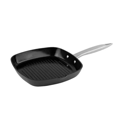 Image of Zyliss Non Stick Ultimate Pro Ceramic Grill Pan 26cm, Griddle Pan, Long Lasting Recycled Aluminium, Induction Hob Suitable, Oven Safe, PFAS Free, 10 Year Guarantee
