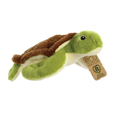 Image of Aurora, 35018, Eco Nation, Turtle, 10.5In, Soft Toy, Green &amp; Brown