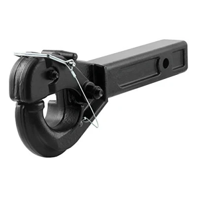 Image of CURT 48004 Pintle Hook Hitch for 2 Inch Receiver, 20,000 lbs, Fits 1/2 Lunette Ring