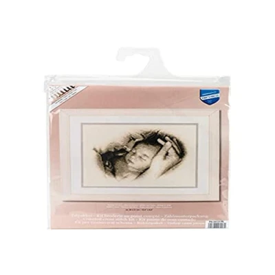 Image of Vervaco Sleeping Safely Counted Cross Stitch Kit, Multi Colour