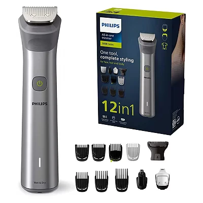 Image of Philips Series 5000 12 in 1 Multi Groom, Beard Trimmer and Hair Clipper, MG5940/15