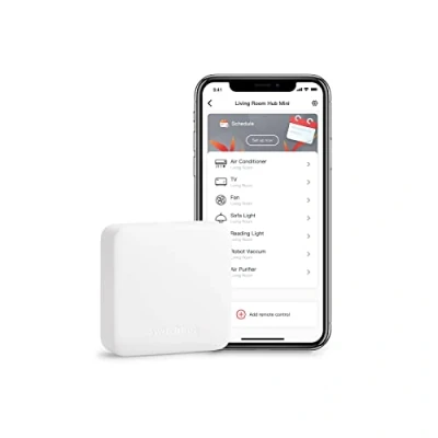 Image of SwitchBot Mini Smart Remote Control, Universal IR Hub for Home, TV and Air Conditioner, Connect Devices to WiFi, Works with Alexa, Google Home