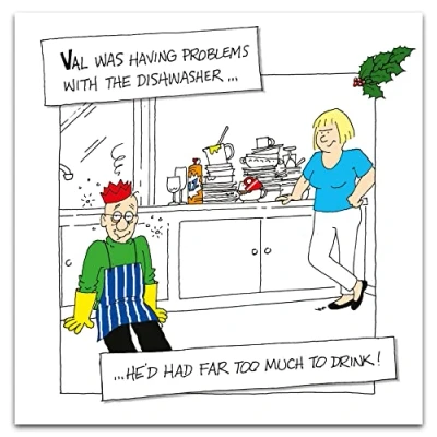 Image of Funny Christmas Card, Card Generic, Cards, Xmas Generic Funny, Rude Cards