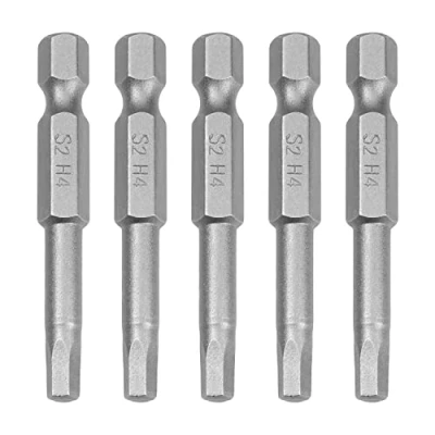 Image of Utoolmart H4 Hexagon Head Allen Wrench Screwdriver Bit 1/4 Inch Hex Shank S2 Steel 50mm Length Magnetic Drill Bits for Hand Held and Electric Drills 10pcs