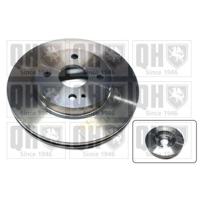 Image of DF7133251, DF7133251A Brake disc QUINTON HAZELL BDC5754 258mm 23mm 4 Vented MAZDA: 2 Hatchback