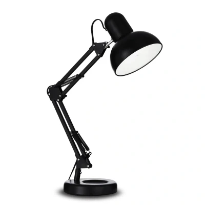 Image of Kelly 1 Light Desk Lamp Black, E27