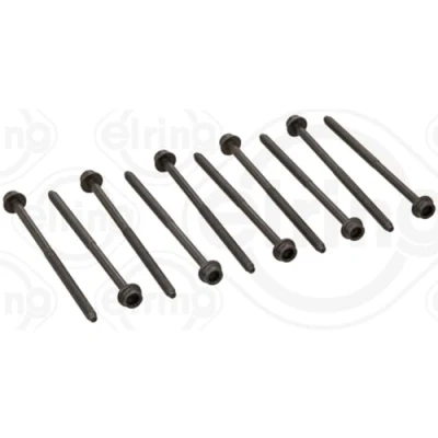Image of WHT00479010x Cylinder Head Bolt Kit ELRING 228.470 Female Star VOLKSWAGEN: Polo V Hatchback, GOLF 6, Caddy 3, SKODA: Fabia 2, 2