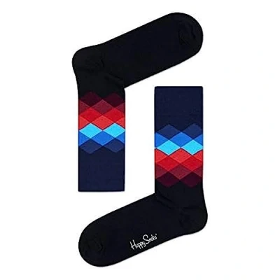Image of Happy Socks Men&#039;s Faded Diamond Sock, Multicolour (Multicolour 069), 7 10 (Size:41 46)