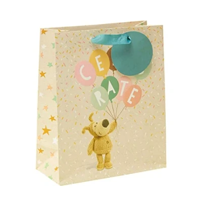 Image of Boofle Medium Gift Bag for Her Wrap Wrapping Birthday Celebration Bag, multi