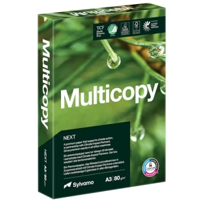 Image of Multicopy Zero A3 Paper, 80gsm, 500 sheets, Pack of 1