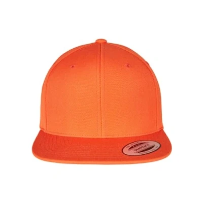 Image of Flexfit Classic Snapback Cap, Size: One Size, Orange