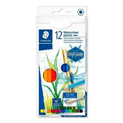 Image of Staedtler Journey 14610C Box of 12 Assorted Watercolour Pencils