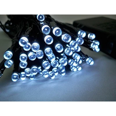 Image of Best Artificial 100 Bright White LED Outdoor Waterproof Battery 8 Multi Function String Lights with Timer 10M Length Party Fairy Christmas