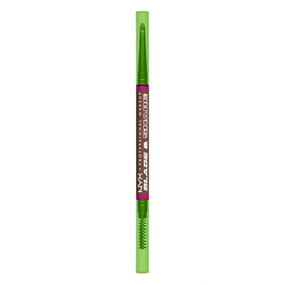 Image of NYX Professional Makeup Eyebrow Pencil, Nano Precision Brows, Smudge Proof Formula, Up to 16H Wear, Blade &amp; Shade, Chocolate, 1 count