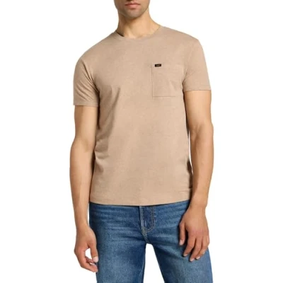 Image of Lee Men&#039;s Ultimate Pocket Tee T Shirt, Sand, XXL