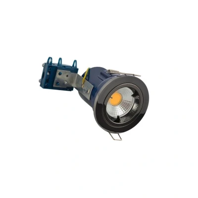 Image of Electralite Yate Fire Rated Downlight IP20 Black Chrome