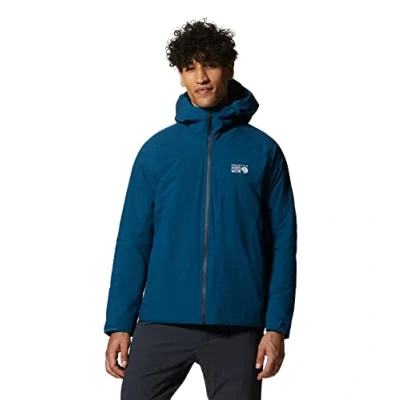 Image of Mountain Hardwear Men&#039;s Stretch Ozonic Insulated Jacket, Dark Caspian, M