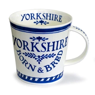 Image of Dunoon Born &amp; Bred in Yorkshire Mug Bone China Cairngorm Shape