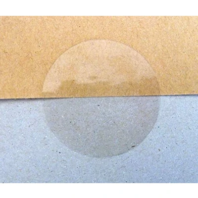Image of 13mm Round x Pack of 180 Gloss Clear Transparent Seals Removable Low Tack Self Adhesive Stickers
