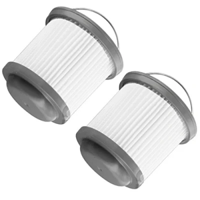 Image of SPARES2GO Pleated Main Filter for Black &amp; Decker Handheld Dustbuster Vacuum Cleaner (Pack of 2)