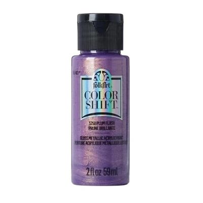 Image of PLAID ENTERPRISES, INC. FOLKART Color Shift Plum Flash, 59 ml (Pack of 1)