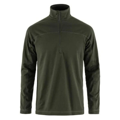 Image of Fjallraven 87113 662 Abisko Lite Fleece Half Zip M Sweatshirt Men&#039;s Deep Forest Size XL