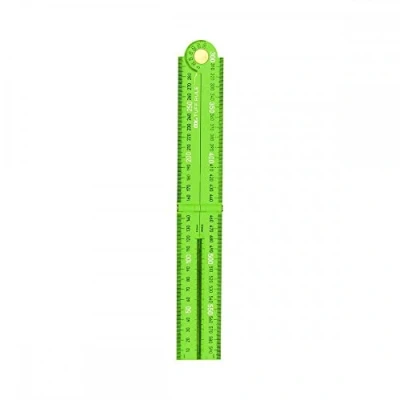 Image of OX Tools Pro Tuff Folding Rule Angle Finder Stud Spacing ABS 600mm (Green)