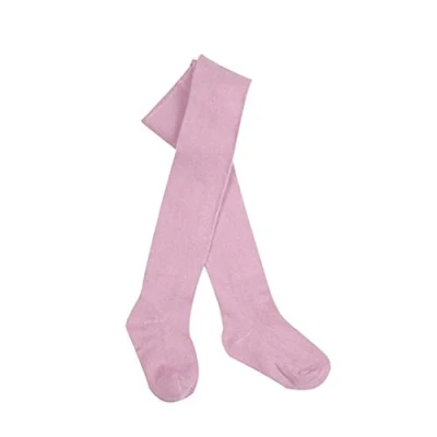 Image of E&amp;A Distribution Limited Girls Tights Baby Plain Cotton Babies Newborn Toddler 0 2 years VERY SOFT (Pink, 6 12 Months)