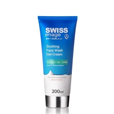 Image of SWISSIMAGE Essential Care Soothing Face Wash Cream Natural and Effective Ingredients Parabens, SLE/SLES, Phthalates free 200ml