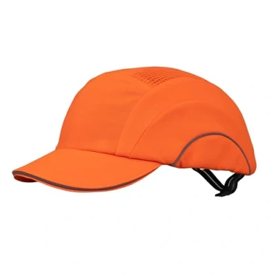 Image of JSP HardcapA1+ Premium Baseball Style EN 812 Bump Cap with 5cm Short Peak Hi Vis Orange (ABS000 001 600)