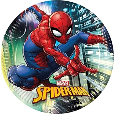 Image of Marvel 93433 Spiderman Plates, Multi Coloured, 23 Centimeters