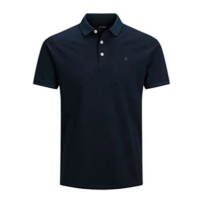 Image of Jack &amp; Jones Jjepaulos Polo shirt, Men&#039;s, Size: 3XL, Dark navy
