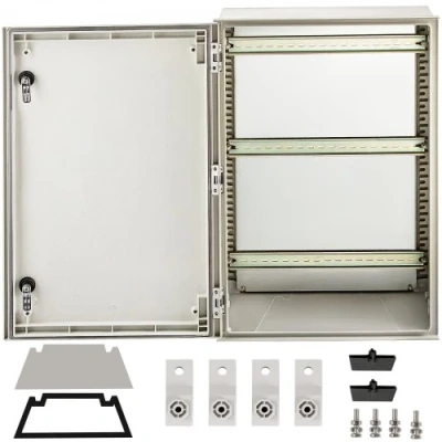 Image of VEVOR NEMA Steel Enclosure, 24 x 16 9&#039;&#039; 4X Fiberglass Electrical Box, IP66 Waterproof &amp; Dustproof, Outdoor/Indoor Junction with Mounting Plate(60 40 23 cm)