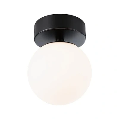 Image of Paulmann 71071 LED Ceiling luminaire Selection Bathroom Gove IP44 3000K 400lm 230V 5W Black matt, Satin