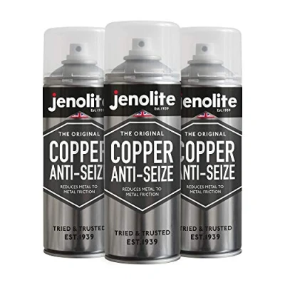 Image of JENOLITE Copper Anti Seize 3 x 400ml (Very High Temperature Resistant, Protects against Corrosion &amp; Seizure, Prevents Brake Squeal)