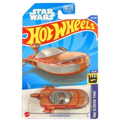 Image of Hot Wheels HW Screen Time 10/10 Star Wars X 34 Landspeeder 194/250 Long Card