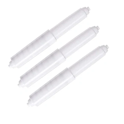 Image of Toilet Paper Holder,3 Pcs Roll Holder Plastic Tissue Insert in bathroom Replacement Roller Spring Loaded （Spindle Small）