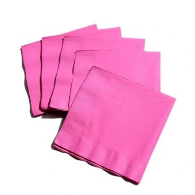 Image of 20Pcs Hot Pink Paper Napkins Serviettes Birthday Wedding Catering 33cm 2ply Hen Party