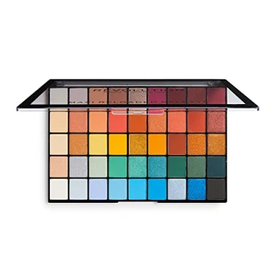 Image of Makeup Revolution Maxi Reloaded, Eyeshadow Palette, 45 Shades, Highly Pigmented, Colorful Matte &amp; Shimmer Big Shot, 60.8g